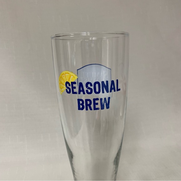 🆕 Samuel Adams Seasonal Brew Tall Pint Glass Pilsner Classic Beverage Drinkware - Picture 5 of 10